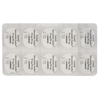 EZETIMIB Atorvastatin Sandoz film tablets 10/40 mg