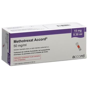 METHOTREXATE Accord 15 mg/0.3ml Fertinj
