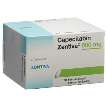 Capecitabin Zentiva Filmtabl 500 mg 120 pcs