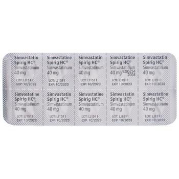SIMVASTATIN Spirig HC Filmtabl 40 mg