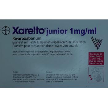 XARELTO junior Gran 1 mg/ml für Kinder <4kg