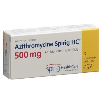 Azithromycin Spirig HC Filmtabl 500 mg 3 pcs