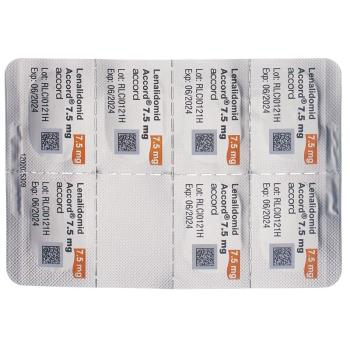 LENALIDOMIDE Accord Caps 7.5 mg