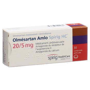 OLMESARTAN AMLO Spirig HC Filmtabl 20/5mg