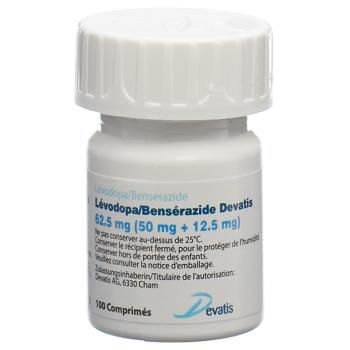 LEVODOPA/BENSERAZIDE Devatis Tabl 62.5 mg