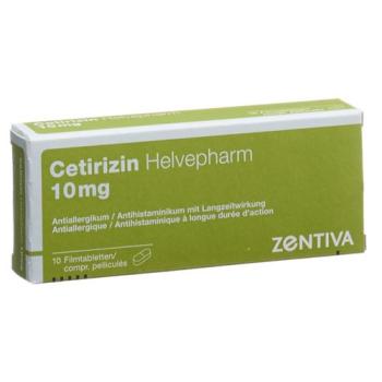 Cetirizin Helvepharm Filmtabl 10 mg 10 pcs