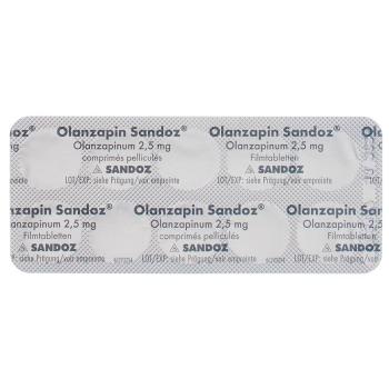 Olanzapine Sandoz film tablets 2.5 mg 2 x 49 pcs