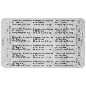 Olmesartan Amlodipine HCT Zentiva Filmtabl 20/5/12.5 mg 28 pcs