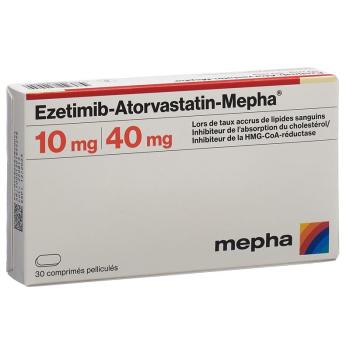 EZETIMIB Atorvast Mepha Filmtabl 10mg/40mg