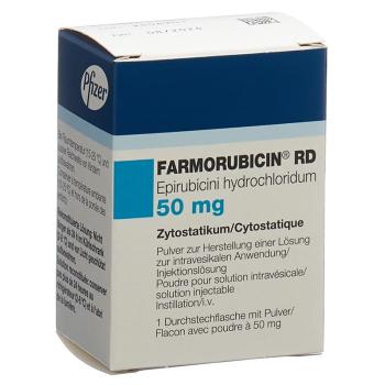 Farmorubicin RD dry sub 50 mg throughput