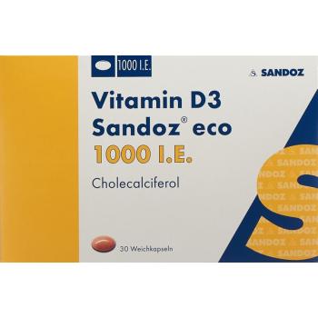 VITAMIN D3 Sandoz eco Kaps 1000 IE