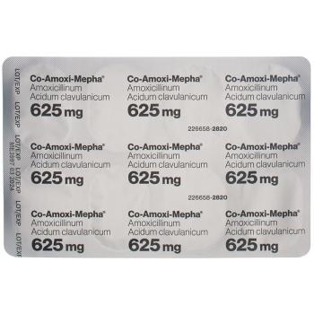 CO-AMOXI Mepha film tablets 625 mg