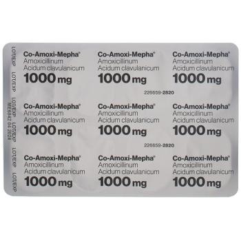CO-AMOXI Mepha Filmtabl 1000 mg