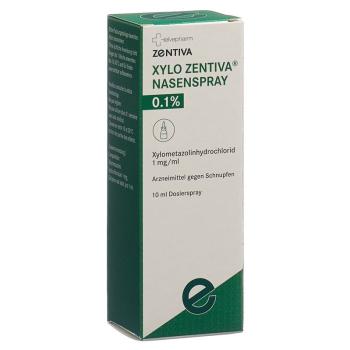 Xylo Zentiva nasal spray 0.1% dosing spray. 10ml