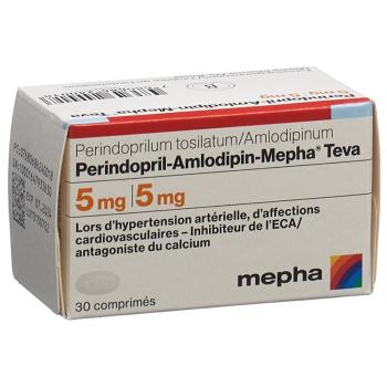 Perindopril-Amlodipin-Mepha Teva Tabl 5mg/5mg Ds 30 pcs