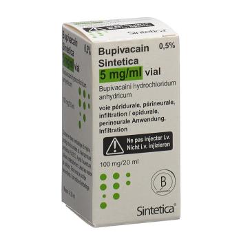 Bupivacaine Sintetica Inj Loes 100mg/20ml Vial 20ml