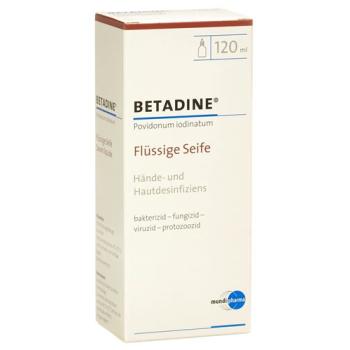 Betadine soap liq bottle 120 ml