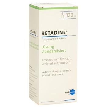Betadine solution standardized L&ouml;s Fl 120 ml