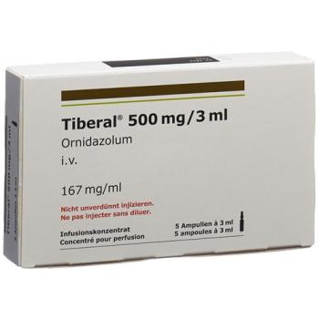 Tiberal Inf Conc 500mg/3ml 5amp 3ml