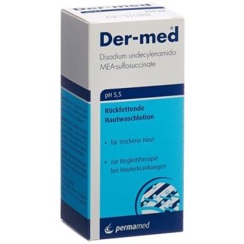 Der-med moisturizing skin wash lotion extra mild pH 5.5 bottle 150 ml