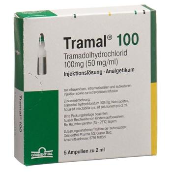 Tramal Inj Loes 100mg/2ml 5amp 2ml