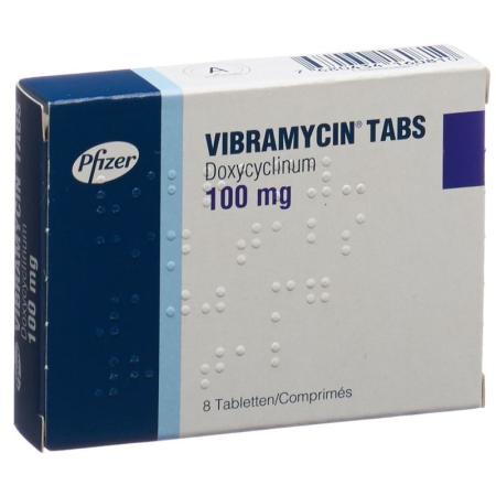 Vibramycin 100 mg 25 tablets - PrimeCare Global