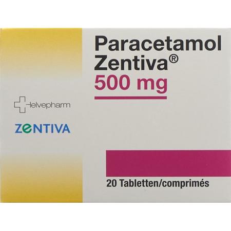 Paracetamol Zentiva Tabl 500 mg 20 pcs - PrimeCare Global