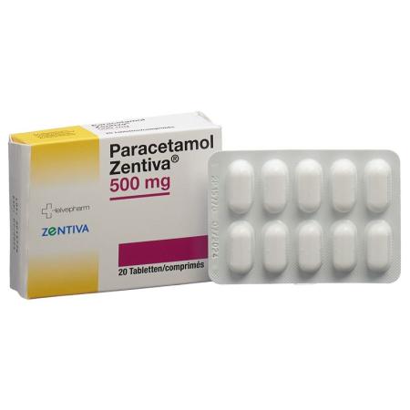 Paracetamol Zentiva Tabl 500 mg 20 pcs - PrimeCare Global