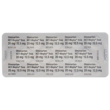OLMESARTAN HCT Mepha Teva 20mg/12.5mg - PrimeCare Global