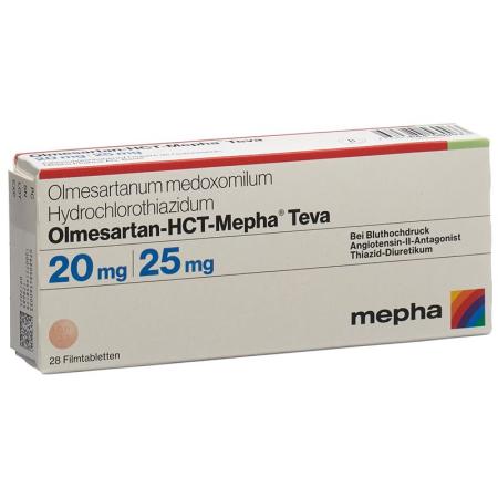 OLMESARTAN HCT Mepha Teva 20mg/25mg - PrimeCare Global