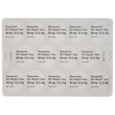 OLMESARTAN HCT Mepha Teva 40mg/12.5mg - PrimeCare Global