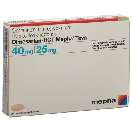 Olmesartan-HCT-Mepha Teva Filmtabl 40mg/25mg 28 pcs - PrimeCare Global