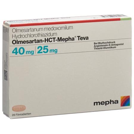 Olmesartan-HCT-Mepha Teva Filmtabl 40mg/25mg 98 pcs - PrimeCare Global