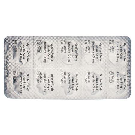OPTIFEN Dolo Liquid Caps 400 mg - PrimeCare Global