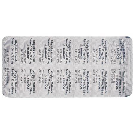 SITAGLIPTIN Metformin Sandoz 50/850mg - PrimeCare Global