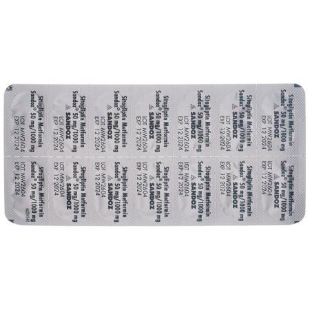 SITAGLIPTIN Metformin Sandoz 50/1000mg - PrimeCare Global