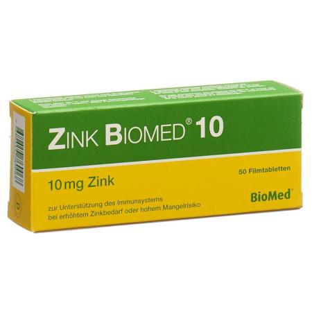 ZINK BIOMED 10 film-coated tablets - PrimeCare Global