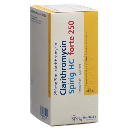 CLARITHROMYCIN Spirig HC forte 250 mg/5ml - PrimeCare Global