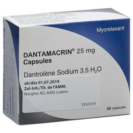 Dantamacrin Capsules 25 mg 50 pcs - PrimeCare Global