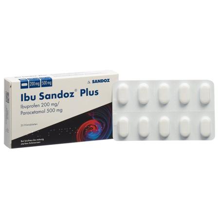 IBU Sandoz Plus Filmtabl 200 mg/500 mg - PrimeCare Global