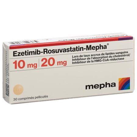 EZETIMIB ROSUVAST Mepha Filmtabl 10mg/20mg - PrimeCare Global