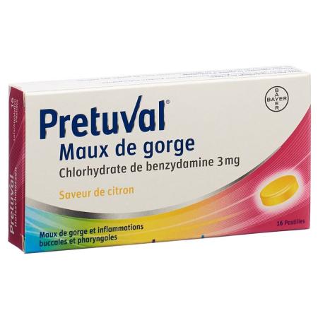 PRETUVAL Halsschmerzen Lutschtabl Zitrone - PrimeCare Global