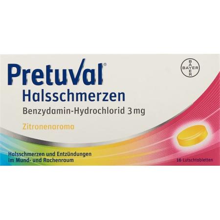 PRETUVAL Halsschmerzen Lutschtabl Zitrone - PrimeCare Global