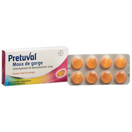 PRETUVAL Halsschmerzen Lutschtabl Honig-Ora - PrimeCare Global