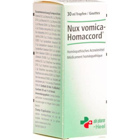 Homaccord Nux vomica drops bottle 30 ml - PrimeCare Global
