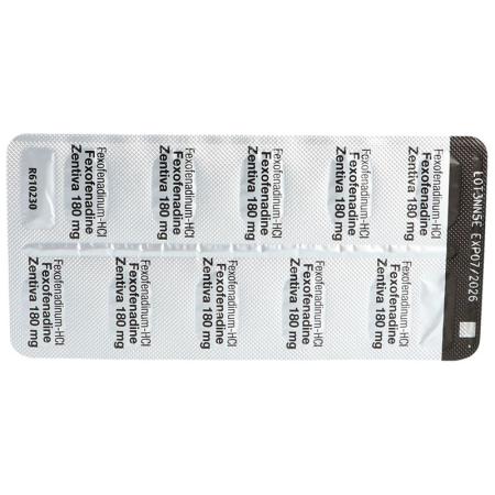 FEXOFENADINE Zentiva film-coated tablets 180 mg - PrimeCare Global