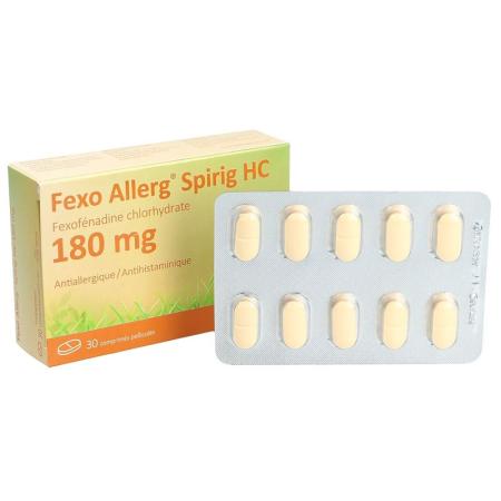 FEXO ALLERG Spirig HC film-coated tablets 180 mg - PrimeCare Global