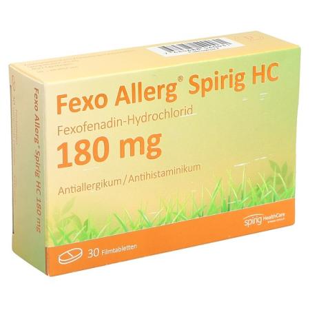 FEXO ALLERG Spirig HC film-coated tablets 180 mg - PrimeCare Global