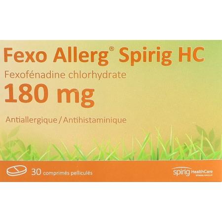FEXO ALLERG Spirig HC film-coated tablets 180 mg - PrimeCare Global
