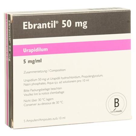 Ebrantil Inj Loes 50mg/10ml 5amp 10ml - PrimeCare Global
